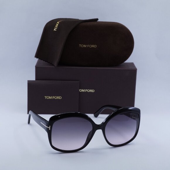 Tom Ford Chiara-02 FT0919 01B Butterfly Sunglasses - Black/Grey Gradient